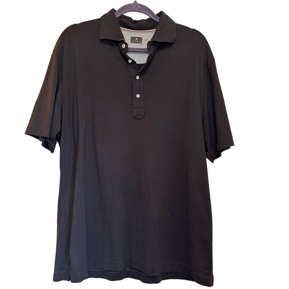 LEFT COAST TEE Brown Cotton Polo Shirt sz XL